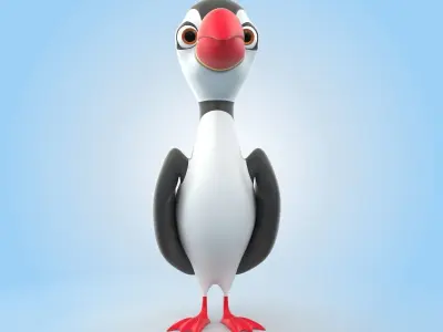 Puffin Bird 3D model