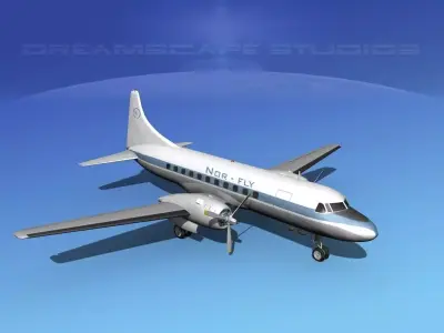 Convair CV-340 Norfly 3D model