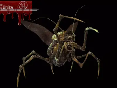 Land Bug 1 Low-poly 3D model