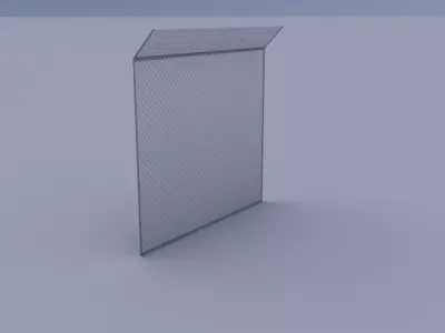 Fance 01 Low-poly 3D model