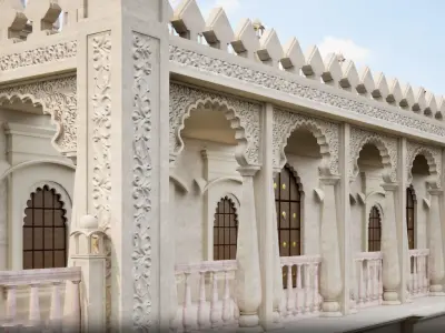 Indian architecture 3D model
