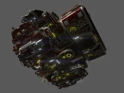 Imperial BUFFALO Heavy Fusion Drive Section 3D model