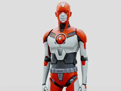 HUMANOID ORPHEUS-H  Rigged for Unreal Engine - Unity - MIXAMO  3D model