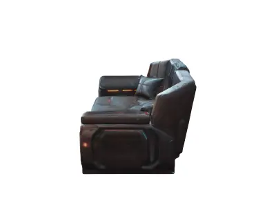scifi asset couch cyberpunk style realistic starwars 3D model