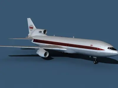 Lockheed L-1011-50 Trans World 1 3D model
