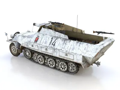 SDKFZ 251 - Ausf D - Stummel - 14 3D model