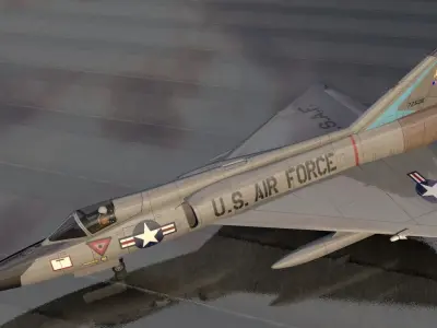 Convair F-106A Delta Dart 3D model