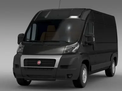 Fiat Ducato Maxi Van L3H2 2006-2014 3D model