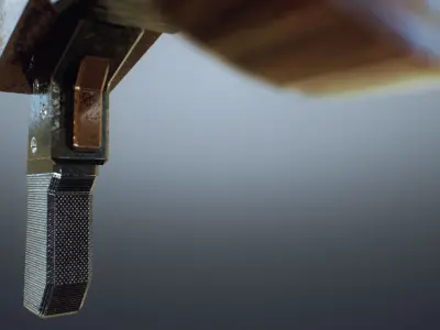 Gun Lowpoly PBR sci-fi weapon Low-poly 3D model