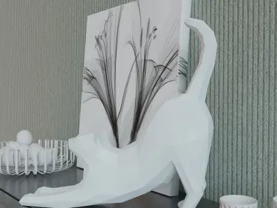 Lazy Cat 3D model 3D model