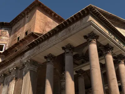 The Pantheon city of rome 3D model