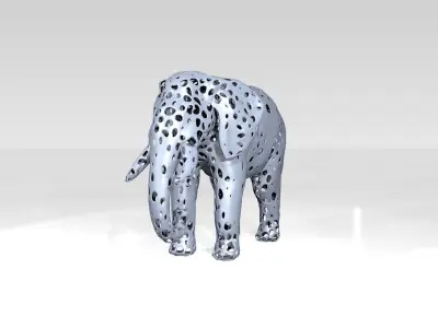 Elephant Voronoi 3D model