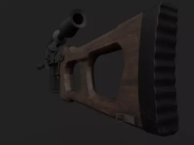 VSS Vintorez Low-poly 3D model