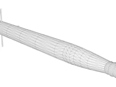 VA-111 Shkval Torpedo Low-poly 3D model