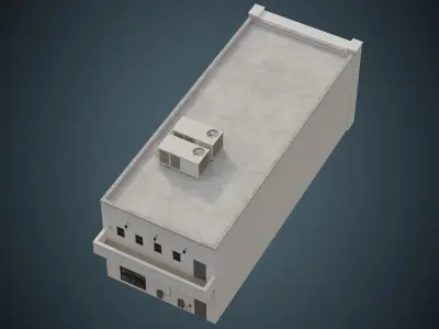 Building 13 Low-poly 3D model