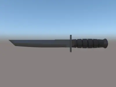 Intario ICK-Tanto-P1 Low-poly 3D model