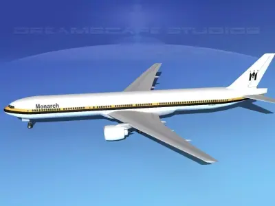 Boeing 777-300 MP Monarch Airlines 3D model