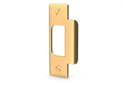 Door Strike Plate Golden V01 3D model