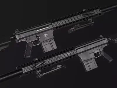 MAR-10 Low-poly 3D model