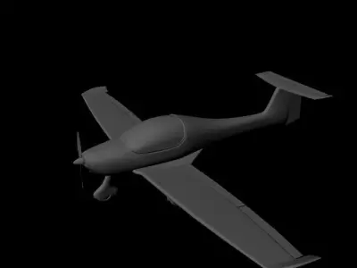 Zephyr 2000 ultralight aircraft  3D model