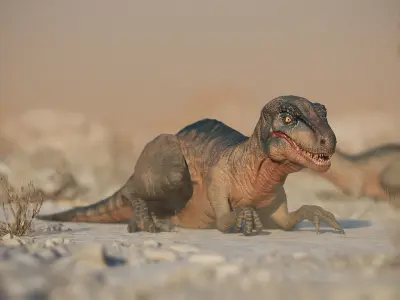 Dinosaur Ue Unity Low-poly 3D model