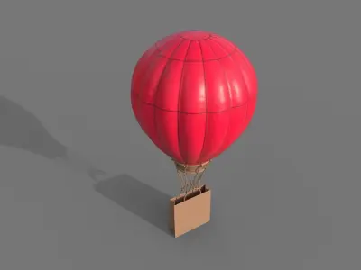 Shopping advt Parachute 3D model