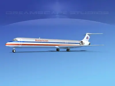 McDonnell Douglas MD-90 American 3D model