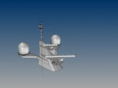 NURBS MAST FOR SUPER YACHT 3D model