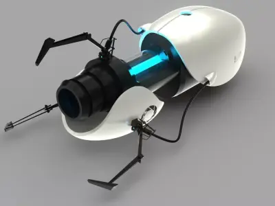 Portal Gun Free 3D model