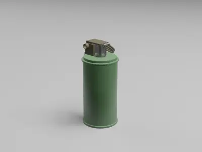 3D Smoke Grenade Military Model  Low-poly 3D model