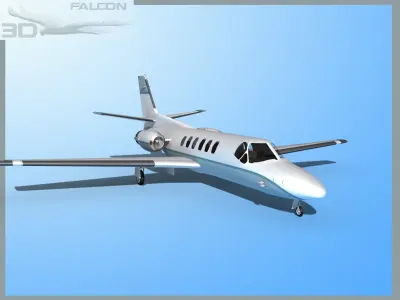 Falcon3D Citation V 560 F01 3D model
