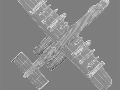 A10 Fighter 3D model