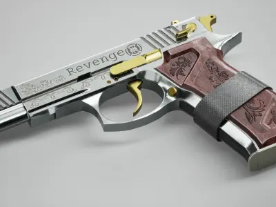 Revenge Silver Low-poly 3D model