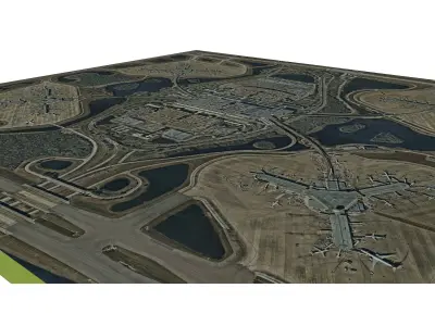 Orlando International Airport - High Resolution Image 3D model