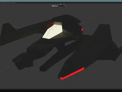 spaceship toy 3D model