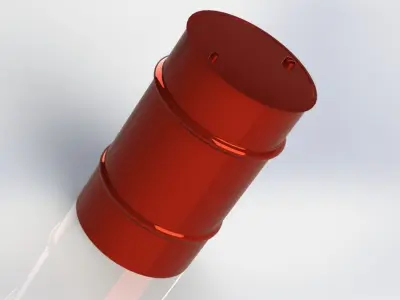 Metal Barrel 3D model