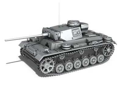 PzKpfw III - Panzerkampfwagen III - Ausf L  3D model