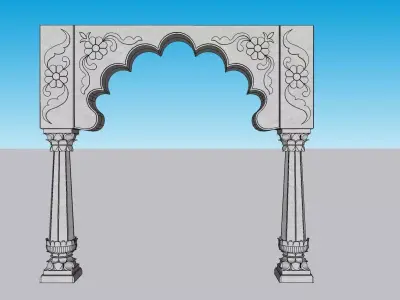 indian stone arch 3D model