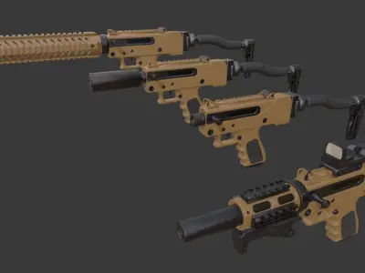 MPA930DMG 9mm Pistol Low-poly 3D model