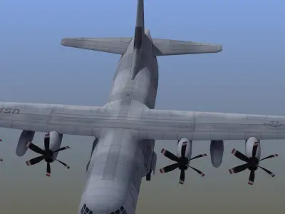 C130 Transport Aircraft 3D model