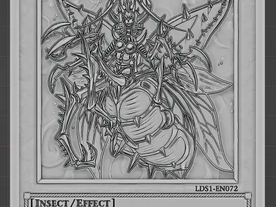 Metamorphosed Insect Queen - yu-gi-oh 3D print model