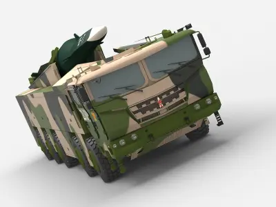 Chinese Missile Launcher Collection 3D model
