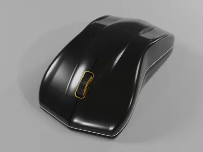 Luxury Sports Car-Inspired Ergonomic Mouse Free 3D model