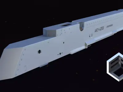 AKU-620E Aircraft Ejection Device Low-poly 3D model