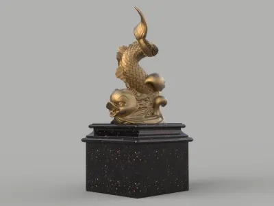 Ao Fish sculpture 3D model