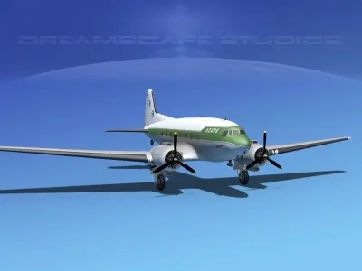 Douglas DC-3 Ozark 3D model