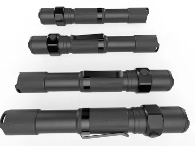 Flashlight M4 Low-poly 3D model