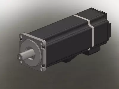 Servo DC Motor 24V 3D model