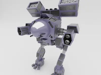 Madcat War Robot Free 3D model