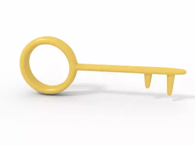 Key Low Poly 3D model